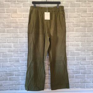 Downeast Elevated Wide Leg Trouser Pants Winter Moss Womens XL NWT $54 MSRP